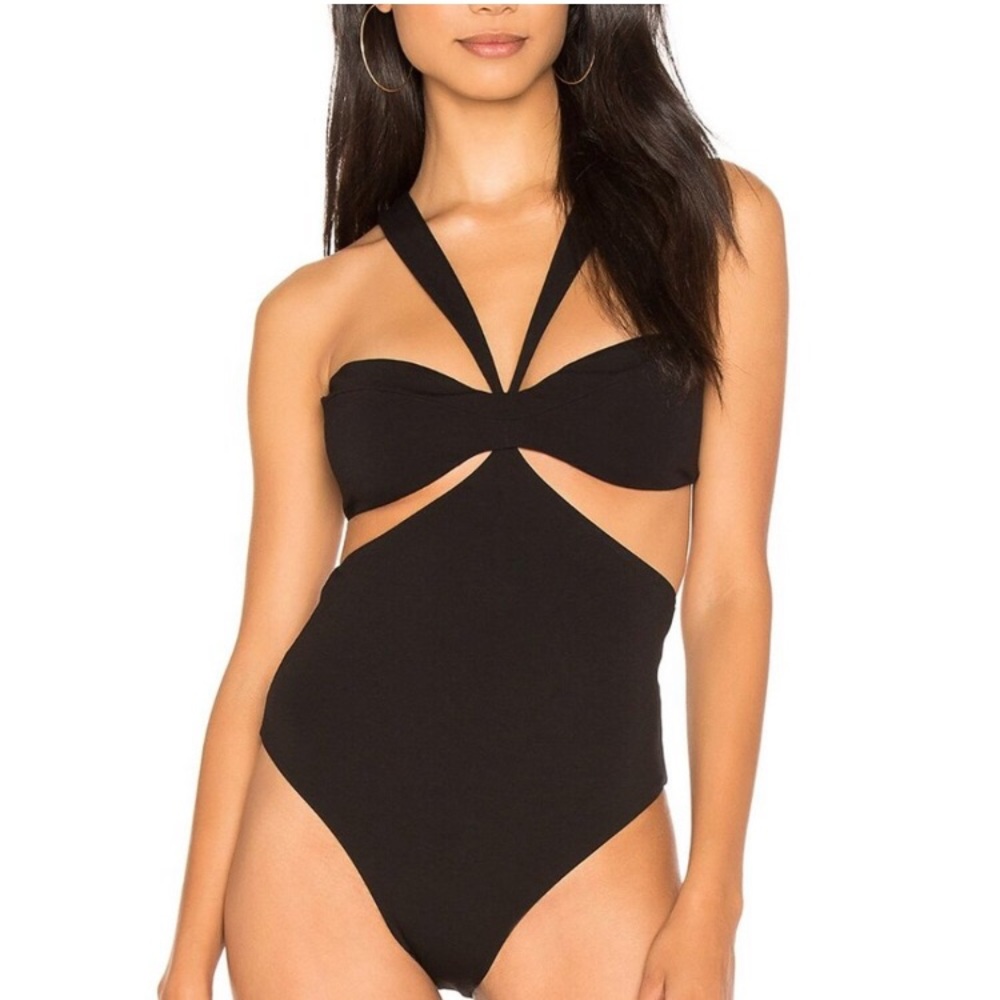 NOT SELLING! Is anyone selling this h:ours twist bandeau bodysuit in size:XS